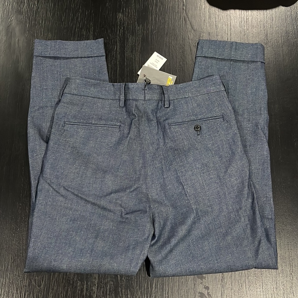 Todd Snyder Italian denim Madison suit pant in indigo - Picture 3 of 5